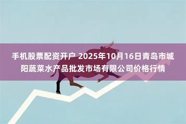 手机股票配资开户 2025年10月16日青岛市城阳蔬菜水产品批发市场有限公司价格行情