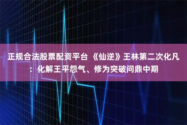 正规合法股票配资平台 《仙逆》王林第二次化凡：化解王平怨气、修为突破问鼎中期